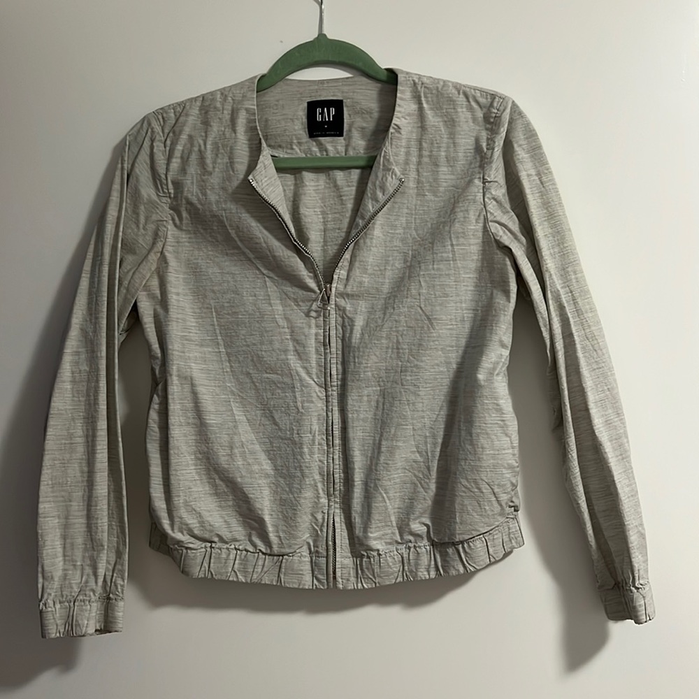 GAP lightweight bomber spring jacket - grey